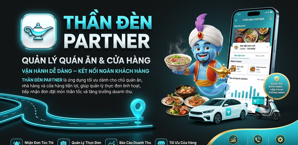 Thần Đèn Partner - Quản Lý Quán Ăn & Cửa Hàng
